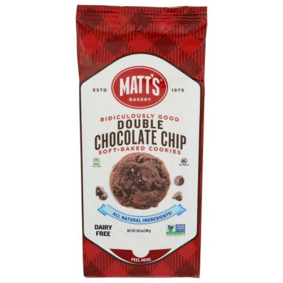 MATTS COOKIES COOKIES DBL CHOC CHIP 10.5 OZ - Pack of 6