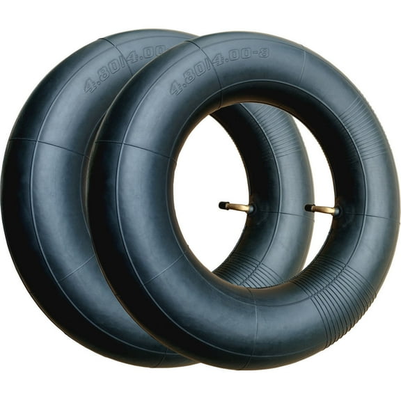 2 Pack Heavy Duty 4.80-8/4.00-8''  Inner tube with TR87 Angled Valve for Wheelbarrows,Mowers,wagons and More