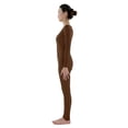 thumbnail image 3 of de Baile Spandex Tejido Elástico para Adultos Gimnasio Deportivo Transpirable Café s BLESIY Traje de spandex para mujer, 3 of 6