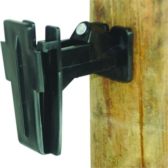 Field Guardian  Wood Post - 2 in. Polytape Nail on offset Insulator- Black
