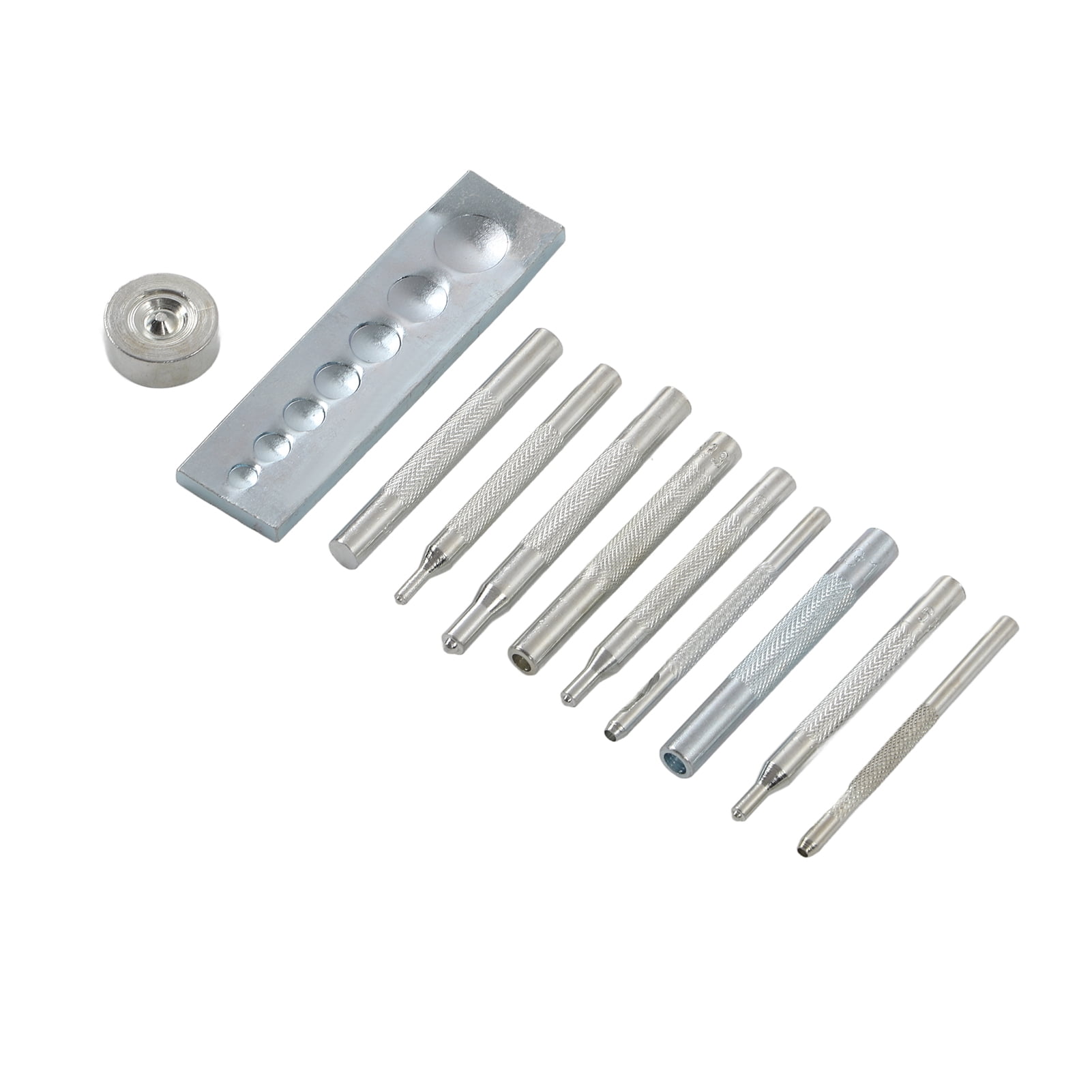 11 Pcs Punch Hole Tool Kit, High Hardness Heavy Duty Faux Leather Punch