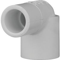 Genova Products Street Elbow 32905 - 90 Degree Plastic Fitting - 0.5 in, White