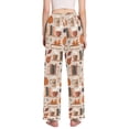 thumbnail image 3 of FORMRS Women's Pajama Pants with Pockets Soft Comfy Loungewear Sleep Bottom, Sizes S-2XL, Fall Acorns Pattern, 3 of 8