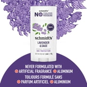 Schmidts Lavender & Sage 24 Hour Odor Protection Aluminum-Free Vegan Deodorant, 2.65 oz