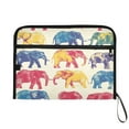 thumbnail image 7 of Organ Folder 14.2 x 0.8 x 10.6 Inches 13 Separate Pockets A4 Size Documents Folder A Sort Storage File Manager For The Home Office Beautiful Elephant, 7 of 7