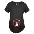 thumbnail image 4 of Maternity No Touchy Pregnancy T Shirt Funny Baby Bump Tee, 4 of 9