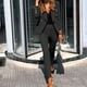 thumbnail image 1 of ICHUANYI Clearance Women's Long Sleeve Solid Suit Pants Casual Elegant Business Suit Sets(Black, XL) Ichuanyi Ichuanyi, 1 of 6
