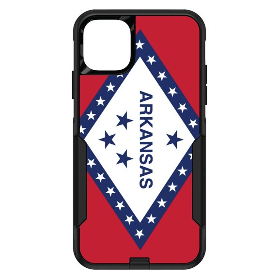 DistinctInk Custom SKIN / DECAL compatible with OtterBox Commuter for iPhone 11 (6.1" Screen) - Arkansas State Flag - US State Flag