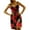 Black Womens Summer Dress, variant on USSUMA Sleeveless V Neck Midi Summer Dresses for Women 2022 Hawaiian Tropical Print Sundresses for Women Beach Flowy Swing Camis Short Plus Size Women's Dresses Wedding Guest