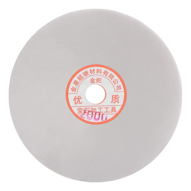 Disco de lijado y pulido de diamante Uxcell de 6" grano 2000 con agujero de 5/8"