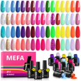 thumbnail image 1 of Set de esmaltes de uñas en gel MEFA, 35 unidades, 32 colores, neón de verano, 1 of 9