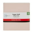 thumbnail image 4 of (2 pack) Mainstays Super Soft Brushed Microfiber Bed Sheet Set, Full, Pink Blush, 4 Piece, 4 of 13