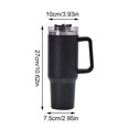 thumbnail image 2 of S-tanley aislado genérico, 1 juego de vaso de 40 onzas con asa y tapa de popote, taza aislada reutilizable de acero inoxidable para botella de agua, vaso de 40 onzas con asa, 2 of 8