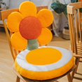 thumbnail image 1 of Chair Cushion Office Seats Backrest Cushion Cartoon Shape Seats Cushion Home Decoration Sun Flower Yellow Red Core 40x40x35cm/15.7x15.7x13.8in, 1 of 5