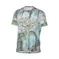 thumbnail image 6 of Wukai Vintage Rose1 Print Men's Short-Sleeved Mesh T-Shirt,Quick-Dry Short Sleeve Workout T-Shirt-4X-Large, 6 of 8