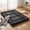 Black, variant on EDX Japanese Floor Futon Mattress Toppers, Foldable Tatami Mat, Thick Sleeping Mattress Pad with Storage Bag & Dust Cover, Gray, Twin