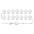 thumbnail image 1 of HILABEE Led Vanity Mirror Light, Diy Lighting Fixtures, Inserted Into The Bathroom Wall 14 Heads Dimmable, 1 of 9