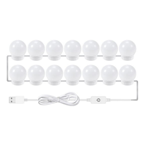 Milaget 6/10/14 Bulbs DIY Makeup Mirror Lights LED Vanity Lights Dressing Mirror Lights 14 Heads