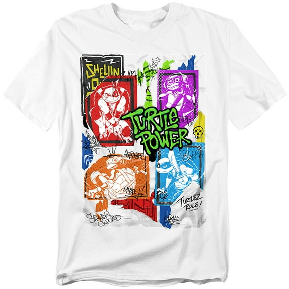 Tales Of The Teenage Mutant Ninja Turtles T-Shirt Lino Posters Unisex Graphic Tee for Men & Women