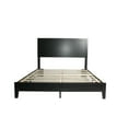 thumbnail image 3 of Better Home Products Fox Wood Panel Queen Platform Bed in Black, 3 of 4