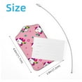 thumbnail image 4 of Square 2Pack PU Leather Unicorn Cruise Luggage Tag with Privacy Cover and Stainless Steel Ring - Suitable for Travel Handbags Backpacks Luggage Tags, 4 of 6