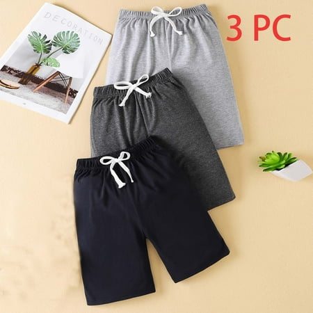 

NIZELUK Boys Clothes Baby Boy Clothes Toddler Boy Clothes Fall Savings Clearance Sales 3PC Summer Children s Casual Sports Shorts Solid Color Pants Children s Rubber Waist Beach Pants