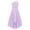 Lavender, variant on One Shoulder Flower Girl Dress Junior Kids High-Low Chiffon Wedding Party Bridesmaid Formal Gown Purple 10