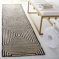 thumbnail image 2 of SAFAVIEH Metro Chodak Abstract Runner Rug, Black/Beige, 2'3" x 13', 2 of 11