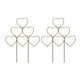 thumbnail image 1 of 2 enrejados decorativos de metal con forma de corazón para plantas trepadoras. Oro, 1 of 9