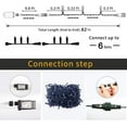 thumbnail image 3 of Christmas Decorations Outdoor String Lights - 25m/82ft 220 LED 8 Modes Function End-to-End Extendable Plug in Waterproof Fairy Light for Thanksgiving Day/Halloween/Wedding/Patio/Home/Indoor - Colorful, 3 of 5