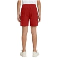 thumbnail image 3 of Boys Cotton Linen Shorts Elastic Waist Athletic Training Shorts with Liner Kids Summer Active Shorts with Pockets, 3 of 6