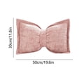 thumbnail image 3 of Bow Pillow, Comfortable Bow-Knot Throw Pillow / Seat Back Cushion, Boho Decorative Throw Pillows Chenille Textured Lumbar Pillows Large Bow Shaped Cushion for Bed Sofa Couch Living Room Bedroom Decor, 3 of 6