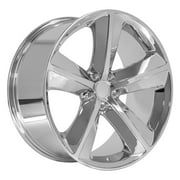 Single(1) OE Wheels DG05 20x9 Chrome Rim 5x115 20ET
