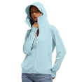thumbnail image 2 of Ounisa Women's UPF 50+ Athletic Jacket Lightweight Quick Dry Sun Protection Full Zip Long Sleeve Shirt Hiking Outdoor Pockets, 2 of 7