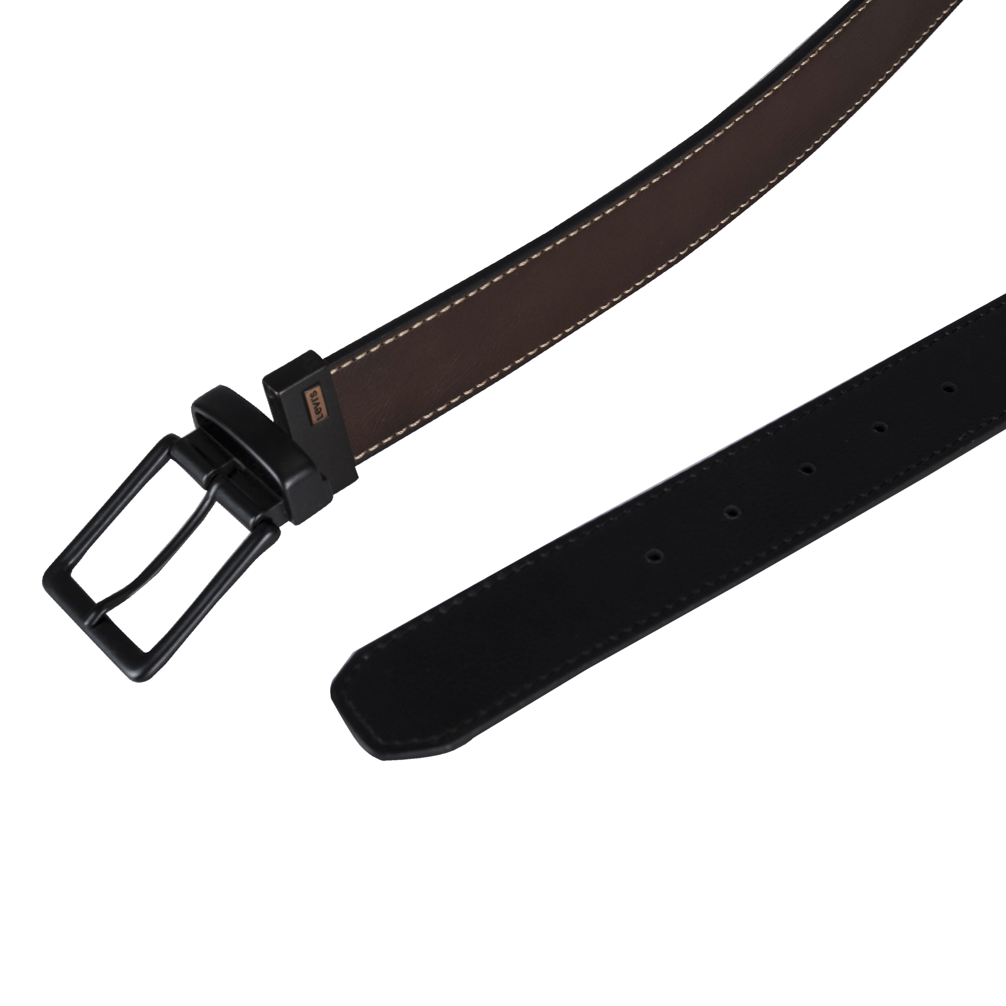 Levi's Men's Two-in-One Reversible Casual Jean Belt - image 4 of 7