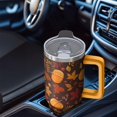 thumbnail image 4 of 40oz Leakproof Tumbler w/ Straw - Stainless Steel Vacuum Insulated, Fall Maple Leaves Handle Cup Gift for Adults, 4 of 5