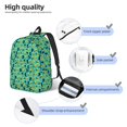 thumbnail image 4 of Lsque Duck In Black Suit Pattern Canvas Daypack, Durable Backpack, High-quality Versatile Backpack,Vintage Compact Backpack-Medium, 4 of 6