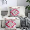 thumbnail image 6 of Boho Throw Pillow Covers 16x16 inch Set of 2 Bohemian Carpet Throw Pillows for Couch Pink Decorative Pillow Cases Farmhouse Home Decor for Sofa Porch Patio Bed Room Outdoor, 6 of 6