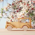 thumbnail image 7 of 40Pcs Wooden Children Toy Accessories Vehicle Wheel Flat Round Blanched Almond 3.5x1cm Hole: 5mm, 7 of 7