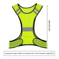 thumbnail image 5 of Resaltar Chaleco Reflectante Seguridad Transpirable para Correr Noche () Amarillo, 5 of 5