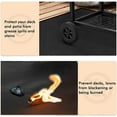 thumbnail image 2 of Yuarrent Alfombrilla para chimenea Stay Protect para máxima resistencia al calor, adecuada para muchos entornos, almohadilla para hogar Utensilios de cocina negro 39*72 pulgadas, 2 of 6
