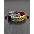 thumbnail image 2 of West Coast Jewelry Men's Multicolor Natural Stones Bead Adjustable Bracelet, 2 of 5