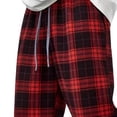 thumbnail image 6 of Men Casual Elastic Waist Trousers, Joggers, Sports Pajama Pants, Straight Leg, Drawstring, Quick Dry, Lightweight, Breathable, Daily, Workout, Lounge Pajamas, | AKLJWH,Red 2XL, 6 of 6