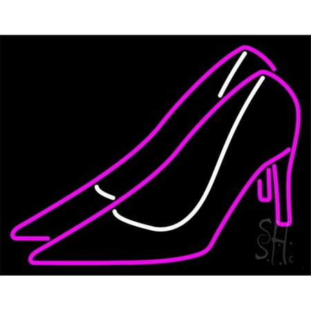 

Pink High Heels Clear Backing Neon Sign 24 x 1 x 31 in.