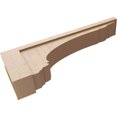 thumbnail image 6 of 6"W x 36"D x 12"H Thin Warren Rough Cedar Woodgrain TimberThane Corbel, Primed Tan, 6 of 6