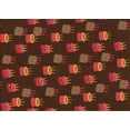 thumbnail image 1 of Ahgly Company Machine Washable Indoor Rectangle Transitional Mahogany Brown Area Rugs, 4' x 6', 1 of 1