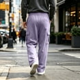 thumbnail image 5 of Men's Open Bottom Cargo Sweatpants, Sizes S-5XL, 5 of 6