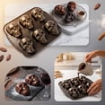 thumbnail image 6 of Liamobondopolis Halloween Silicone Skull Baking Mold 6 Cavity Nonstick Cake Pan and Skull Cake Mold for Baking Spooky Party Treats Home Decor Safe, 6 of 8