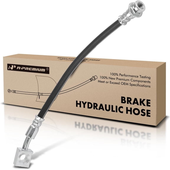 A-Premium Rear Passenger Outer Brake Hydraulic Hose Compatible with Chevy, GMC and Cadillac Models - Tahoe, Yukon, Yukon XL 1500, Suburban 1500, Escalade, Avalanche 1500, Escalade EXT/ESV