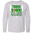 thumbnail image 3 of Inktastic Touchdown 100 Days of School Long Sleeve Youth T-Shirt, 3 of 5